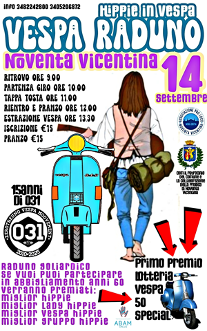 Hippie in Vespa - Vespa raduno