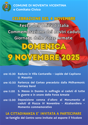 Celebrazione del 4 novembre 2025