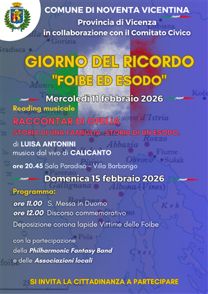 Giorno del Ricordo 2026 "Foibe ed Esodo - Momento commemorativo