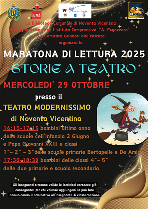 Maratona di lettura 2025 - Storie a Teatro