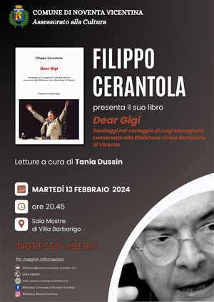 Incontro con l'autore FILIPPO CERANTOLA