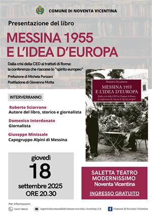 Presentazione del libro "Messina 1955 e l'idea d'Europa"