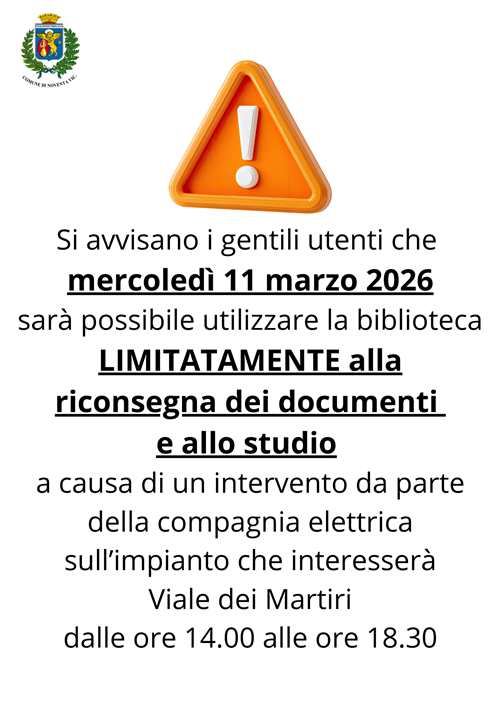 Servizio limitato della biblioteca