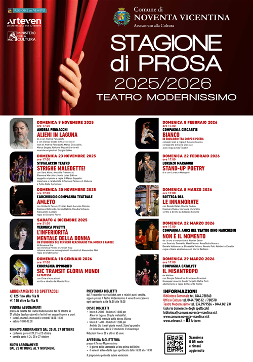 Stagione di Prosa 2025 - 2026