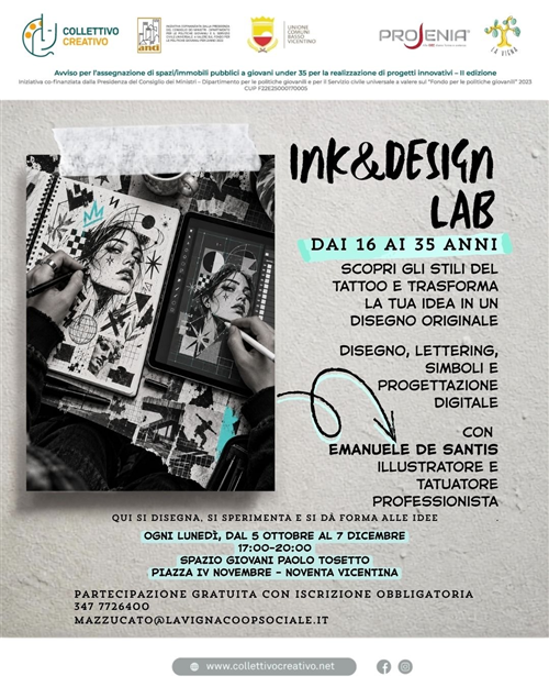 Ink & Design Lab - Iscrizioni aperte